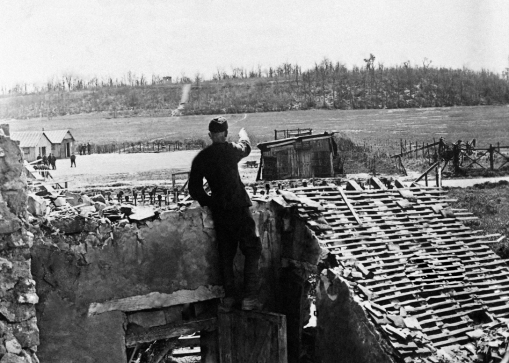 Then: Belleau Wood, France (1918)